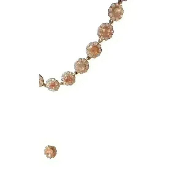 Round cluster necklace and earring set - Picture 3 of 4